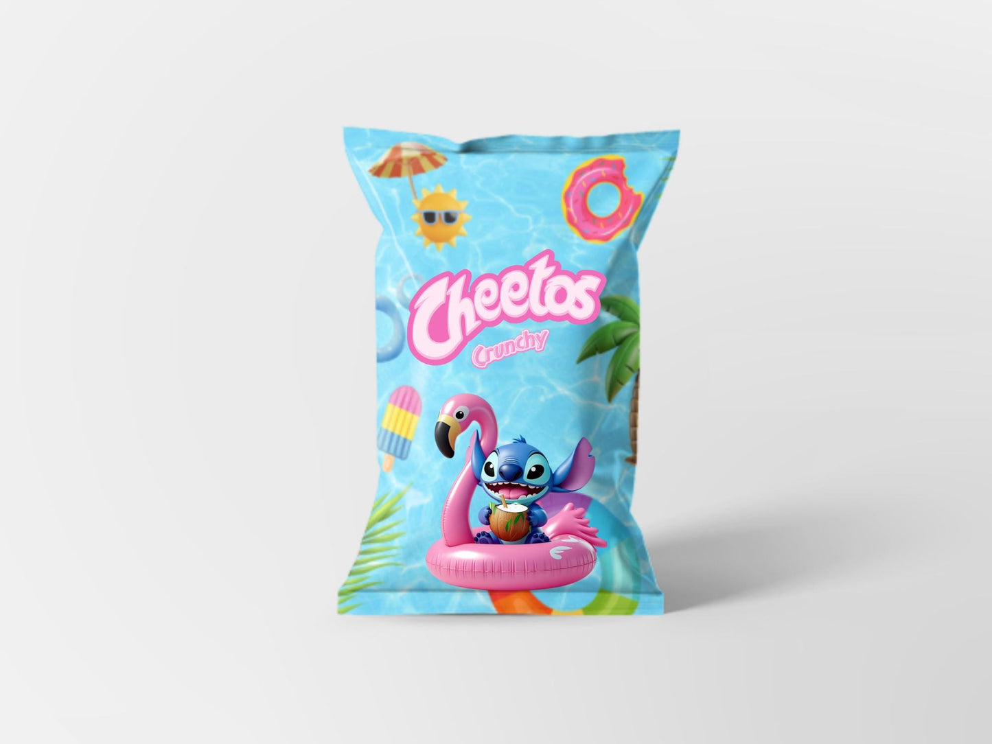 Stitch Pool Party Chip Bags | Filled treats