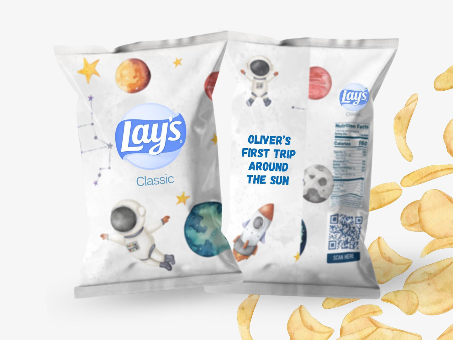 Space Chip Bags | Filled treats