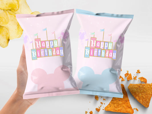 Happy Birthday Disneyland Chips | Filled treats