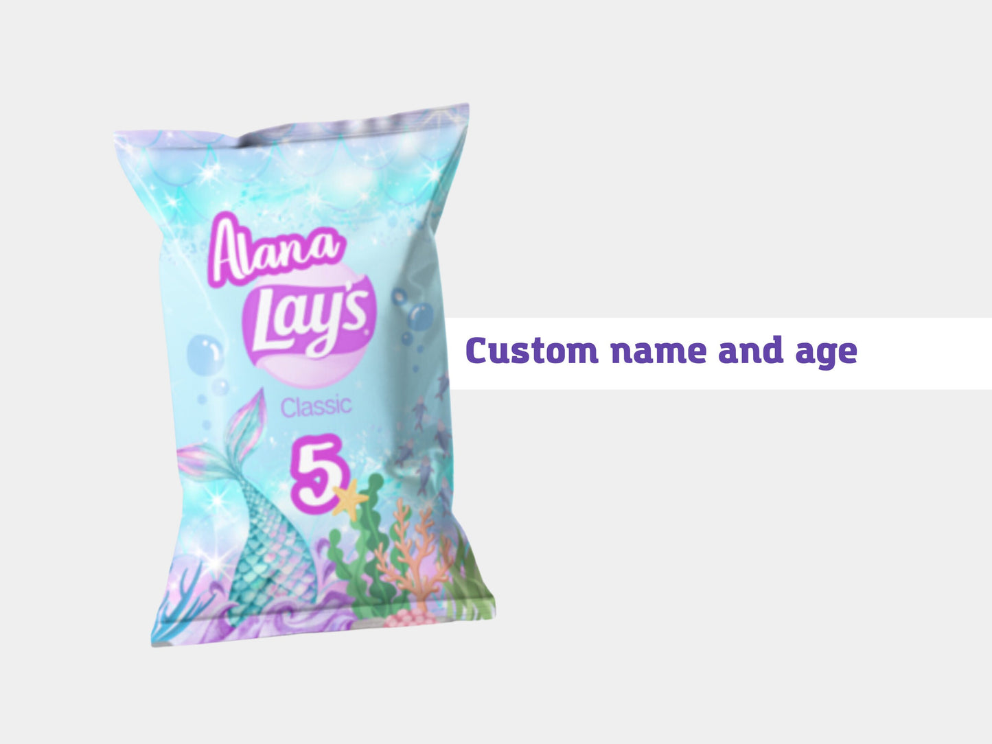 Mermaid Chip Bags | Filled treats