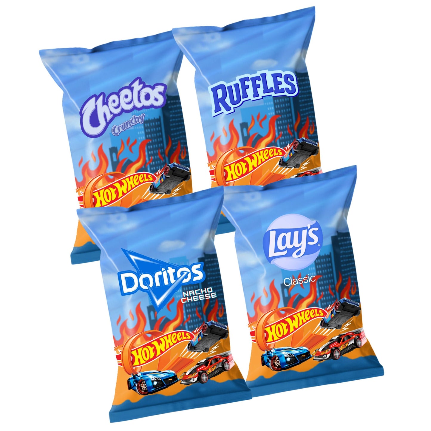 Car Race Chip Bags | Filled treats