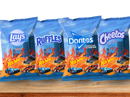 Car Race Chip Bags | Filled treats