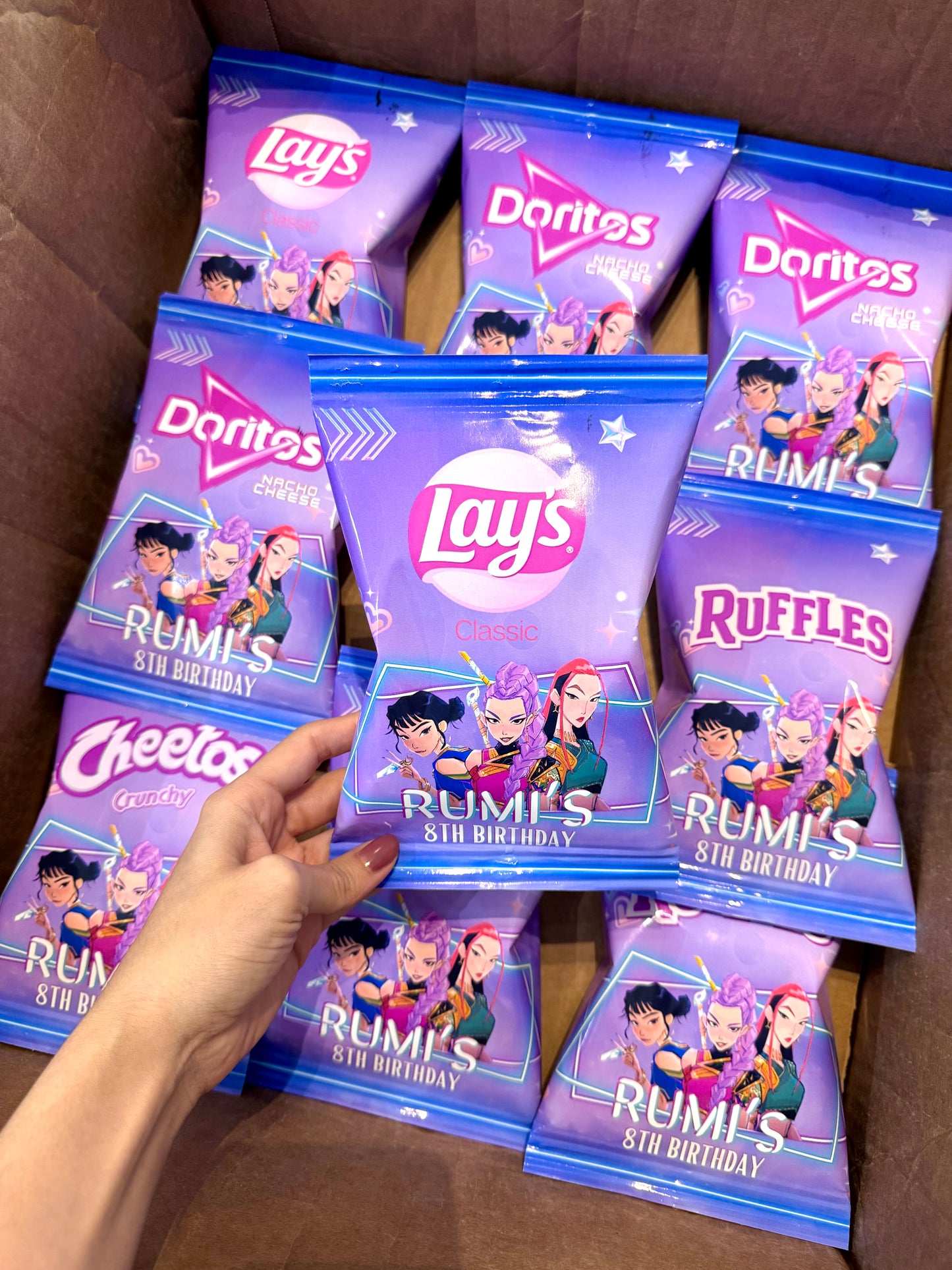 Kpop Demon Chip Bags | Filled treats