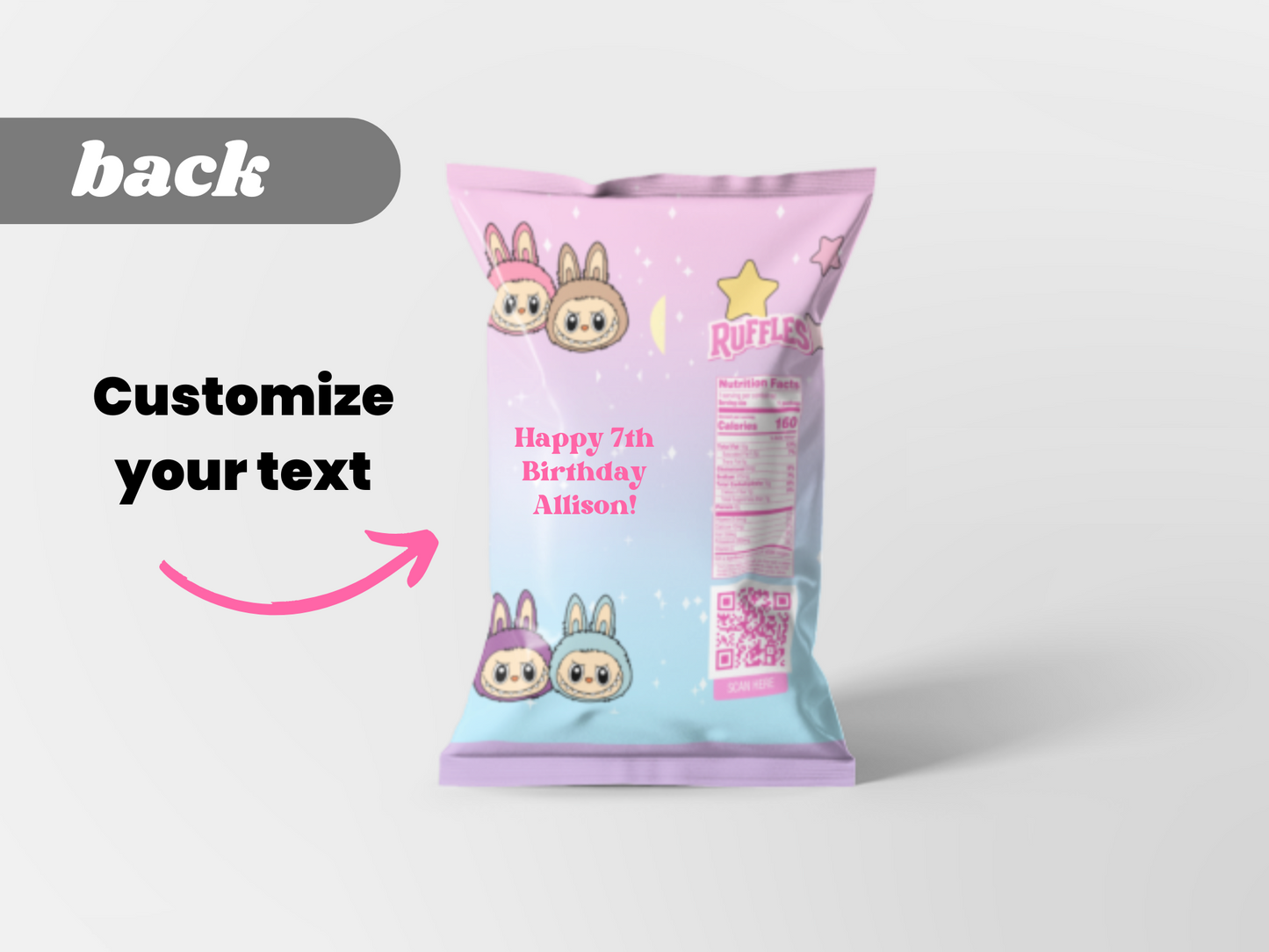 Labubu Chip Bags | Filled treats