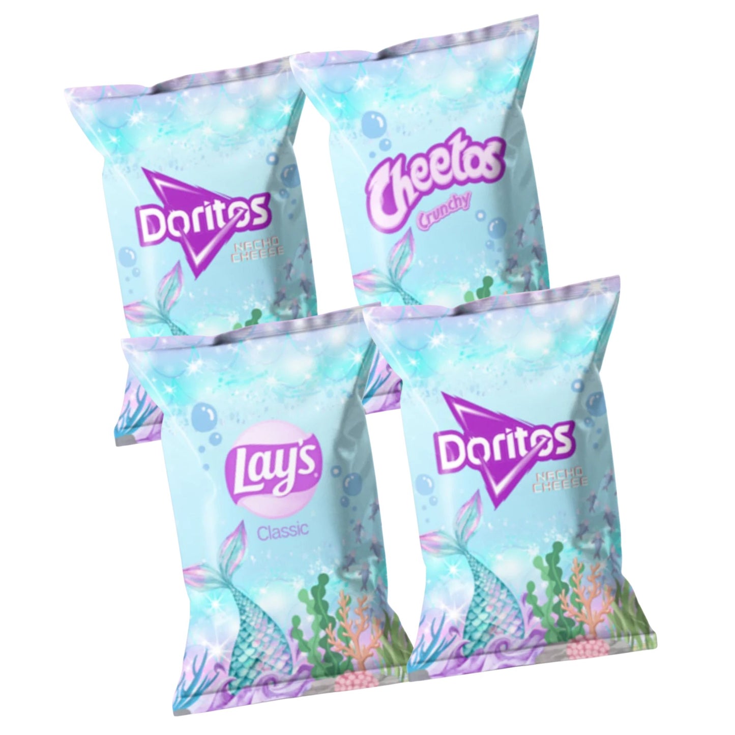 Mermaid Chip Bags | Filled treats