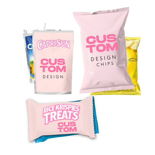 Pack: Chips, Rice Krispies, Caprisun labels - Custom design