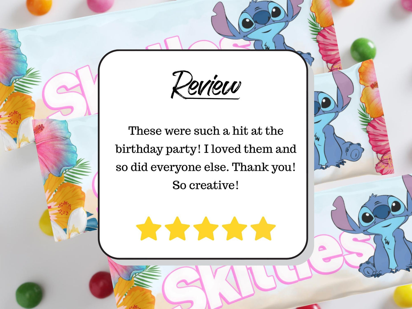 Stitch Skittles Bags Lilo and Stitch Birthday Treats, Stitch Party Favor Bags Birthday Party, Decorations for parties favors for kids