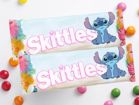 Stitch Skittles Bags Lilo and Stitch Birthday Treats, Stitch Party Favor Bags Birthday Party, Decorations for parties favors for kids
