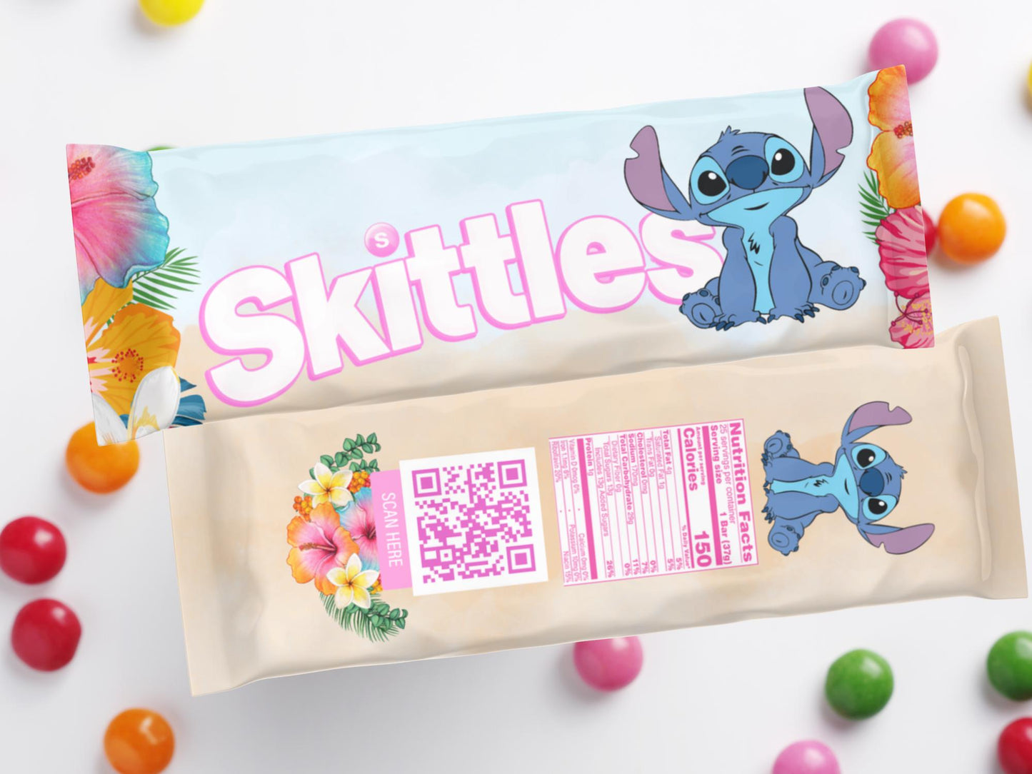 Stitch Skittles Bags Lilo and Stitch Birthday Treats, Stitch Party Favor Bags Birthday Party, Decorations for parties favors for kids