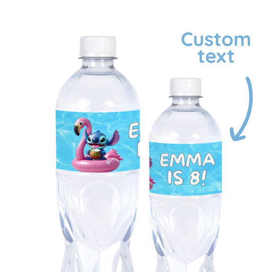Water labels | Stitch Pool Party