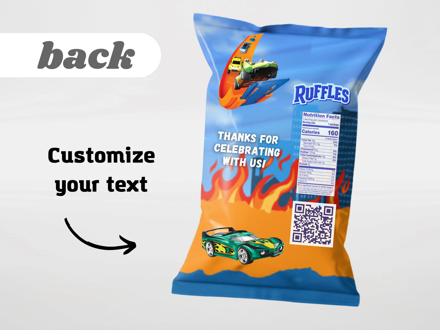 Car Race Chip Bags | Filled treats