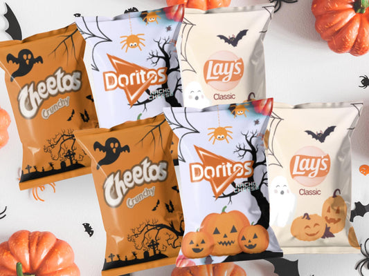 Halloween Chip Bags - Filled treats