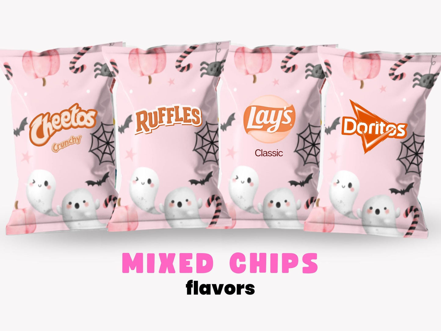 Cute Halloween Chip Bags - Filled treats