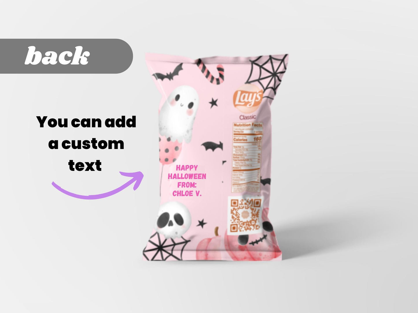 Cute Halloween Chip Bags - Filled treats