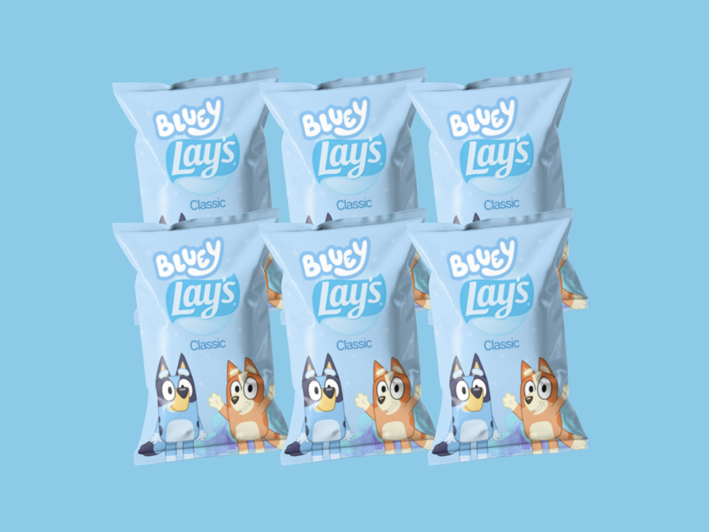 Bluey Chip Bags | Mixed chips