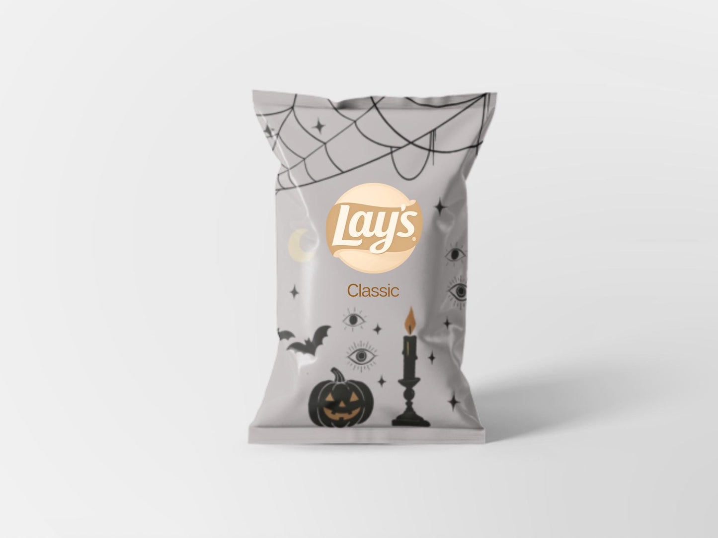 Halloween Goth Chip Bags - Filled treats