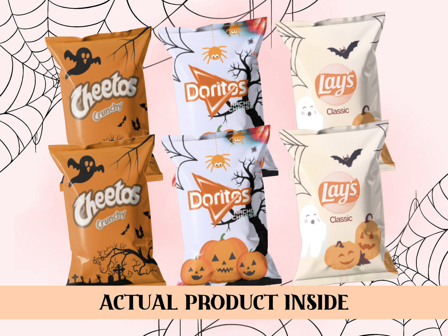 Halloween Chip Bags - Filled treats