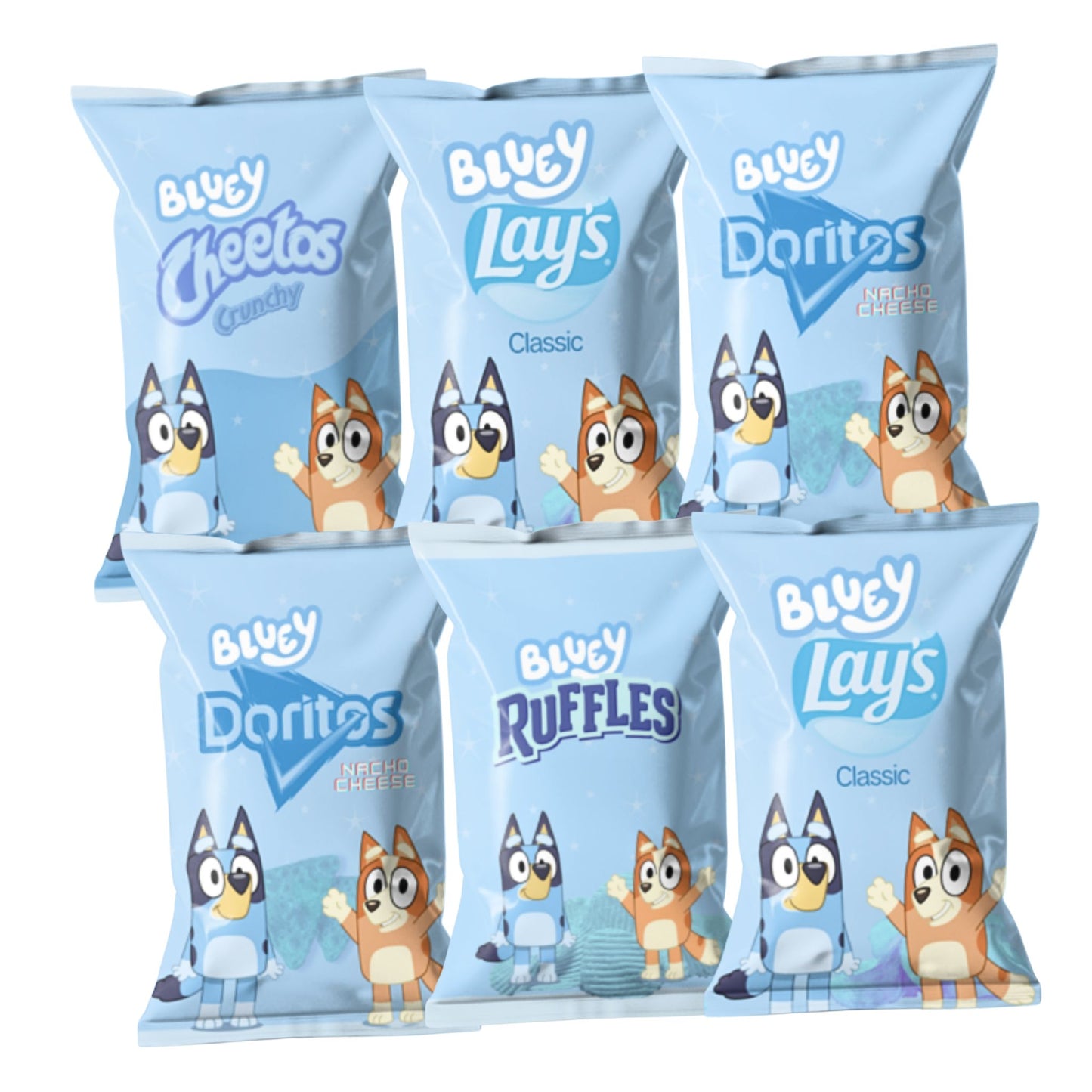 Bluey Chip Bags | Mixed chips