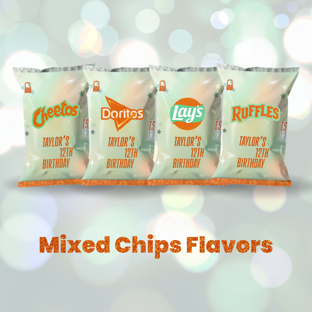 Showgirl Chip Bags | Filled treats