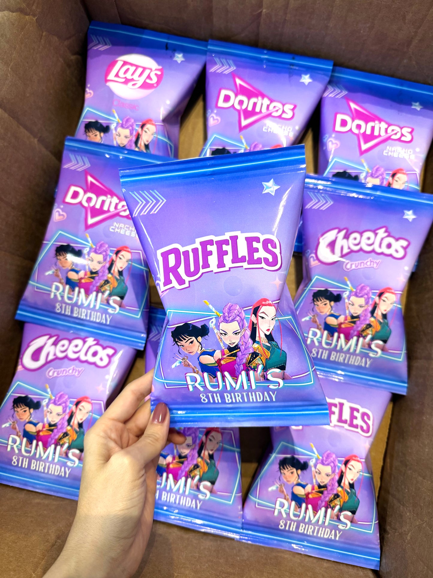 Kpop Demon Chip Bags | Filled treats