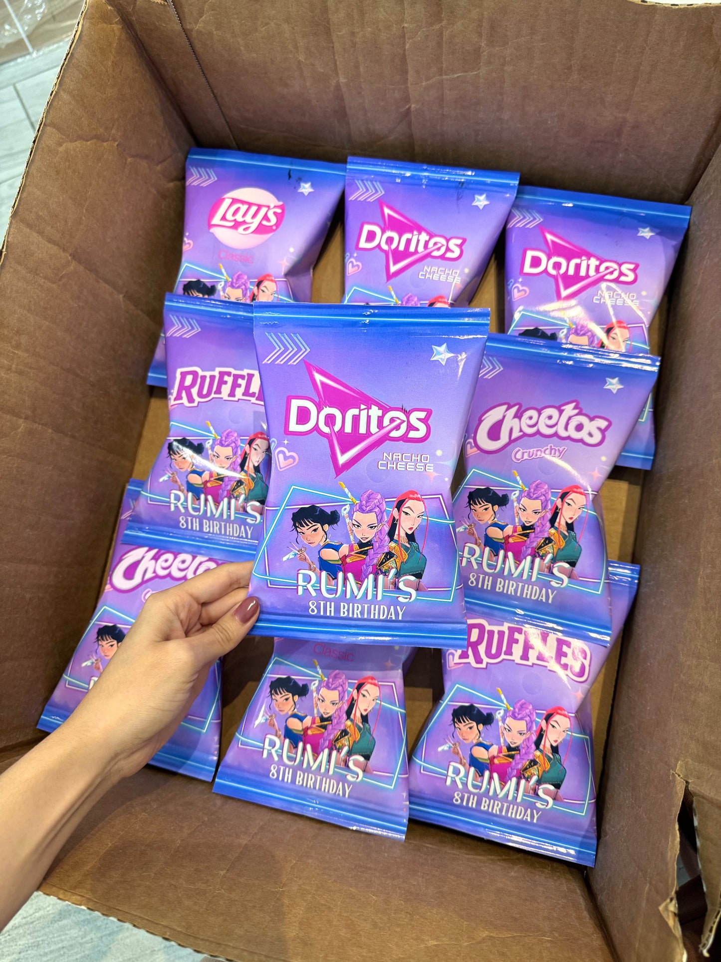 Kpop Demon Chip Bags | Filled treats