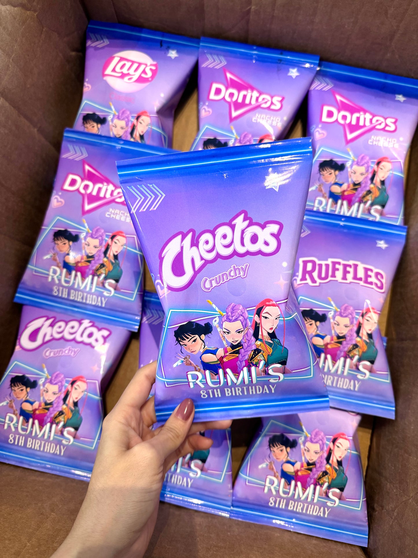 Kpop Demon Chip Bags | Filled treats