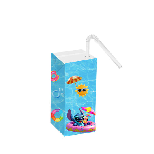 Labels for Juice box - Stitch Pool Party