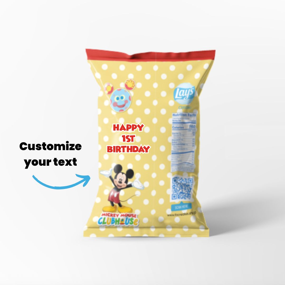 Mickey Mouse Chip Bags | Filled treats