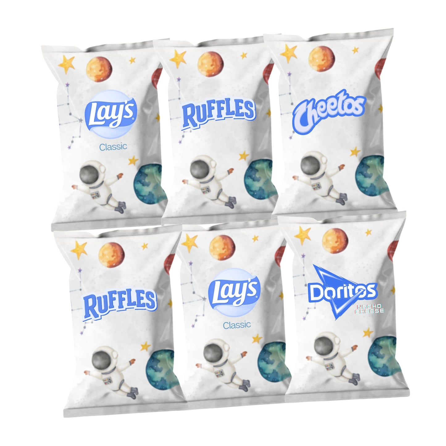 Space Chip Bags | Filled treats
