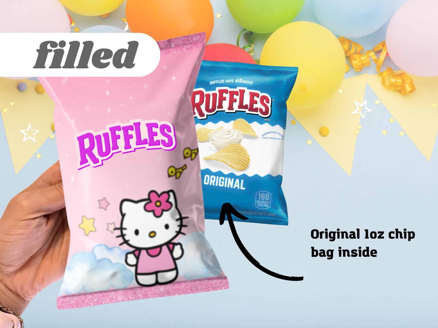 Hello Kitty Chip Bags | Filled treats