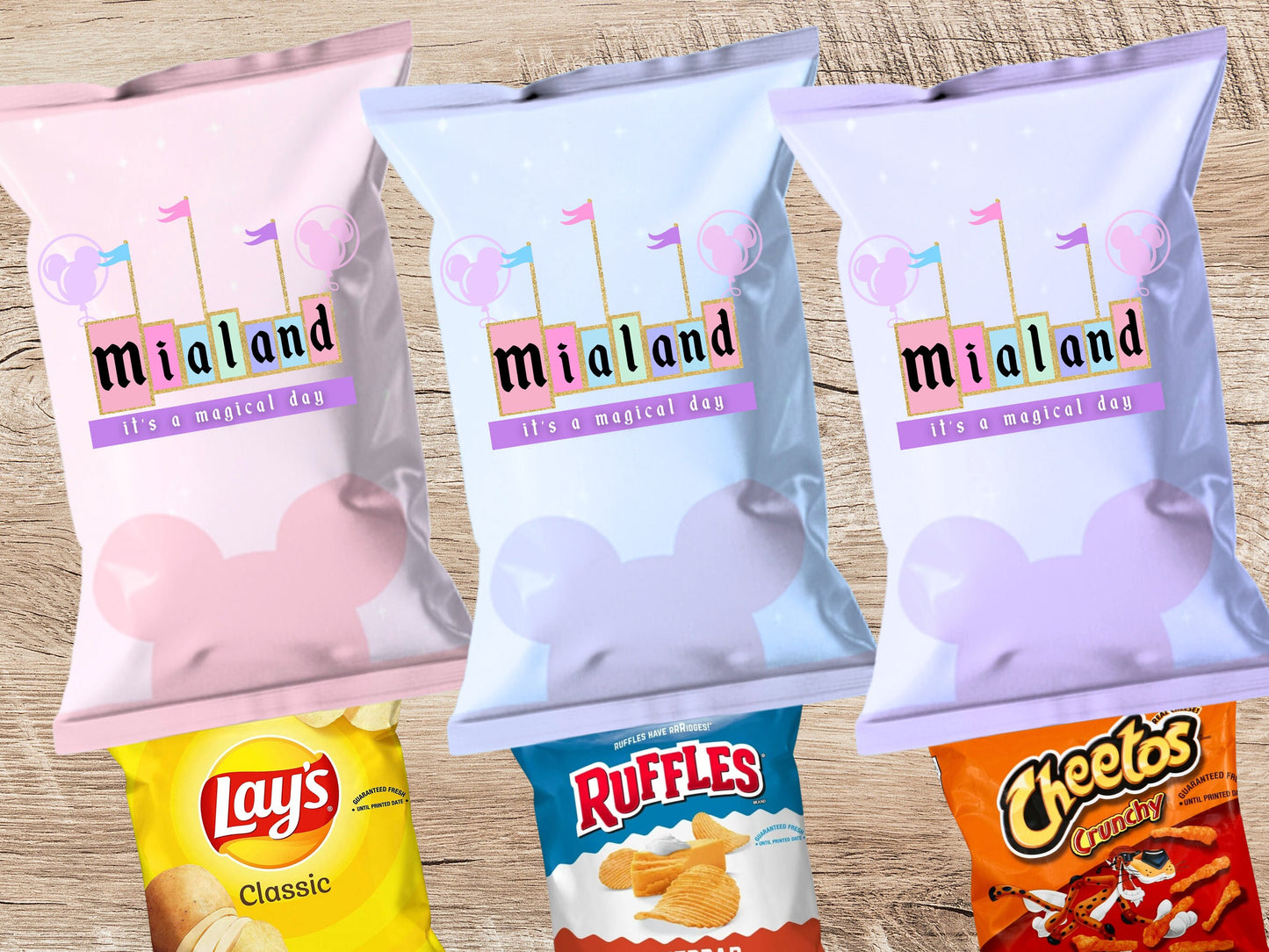 Disneyland Name Chip Bags | Filled treats