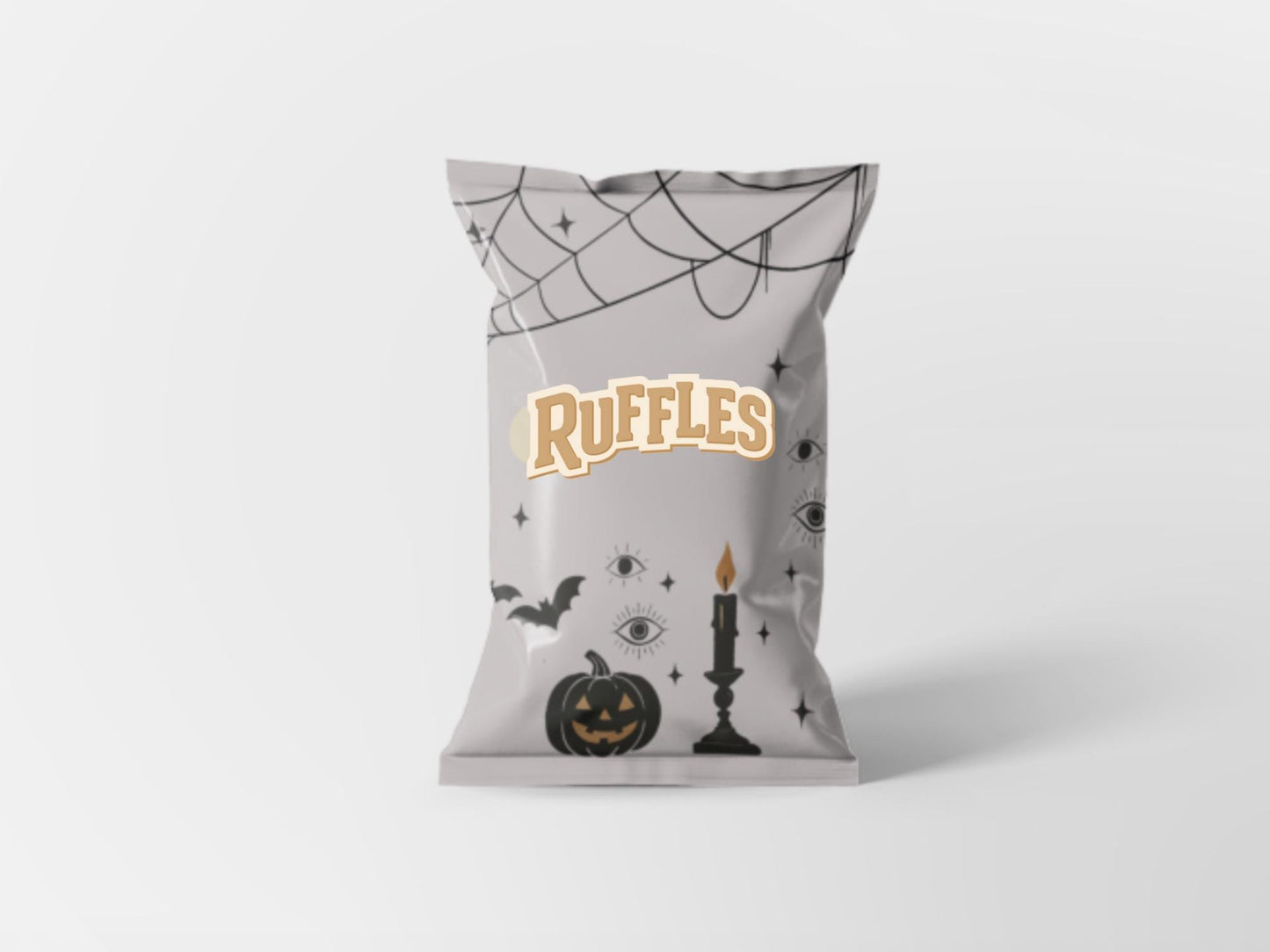 Halloween Goth Chip Bags - Filled treats
