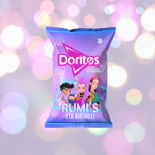 Kpop Demon Chip Bags | Filled treats